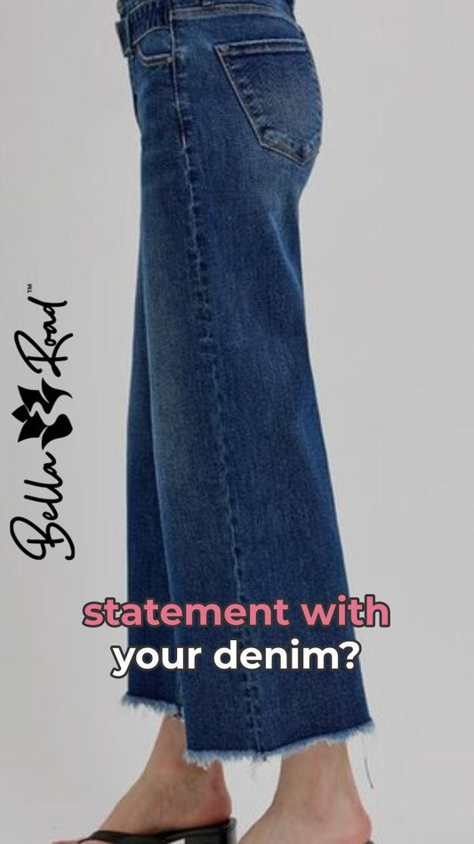 Style Your Way with Raw Hem Wide Legs