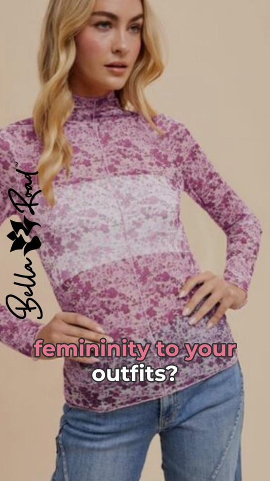 Elevate Your Wardrobe with Floral Mesh Magic