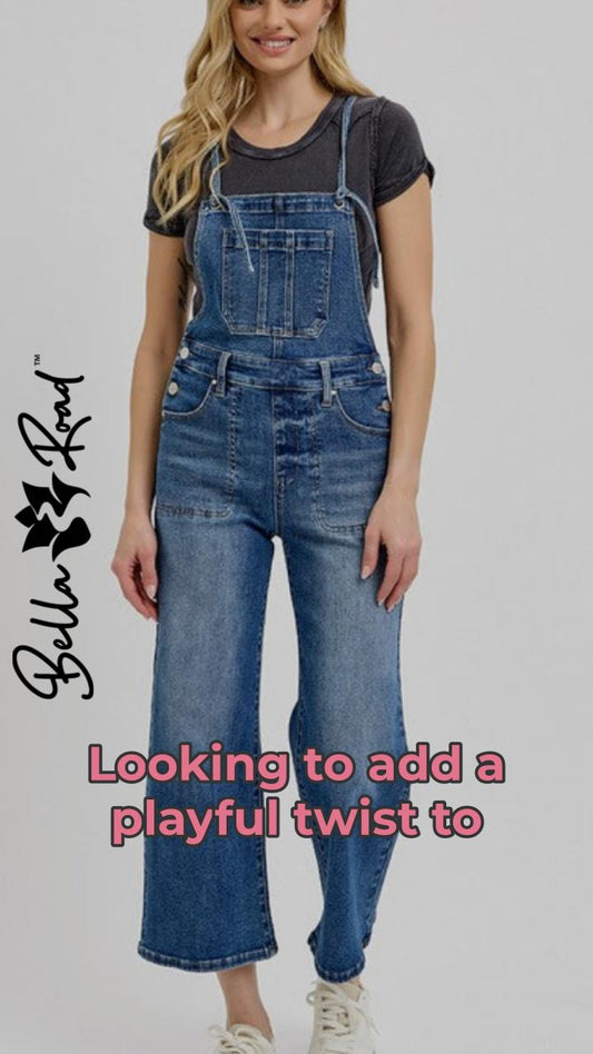 Rock Your Style with Knotted Strap Overalls