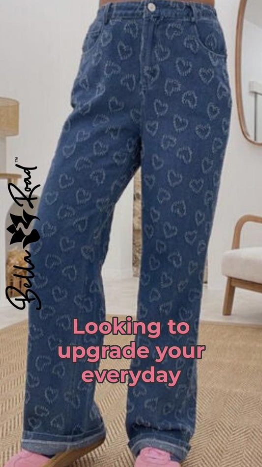 Style Your Heart Out with These Straight Leg Jeans