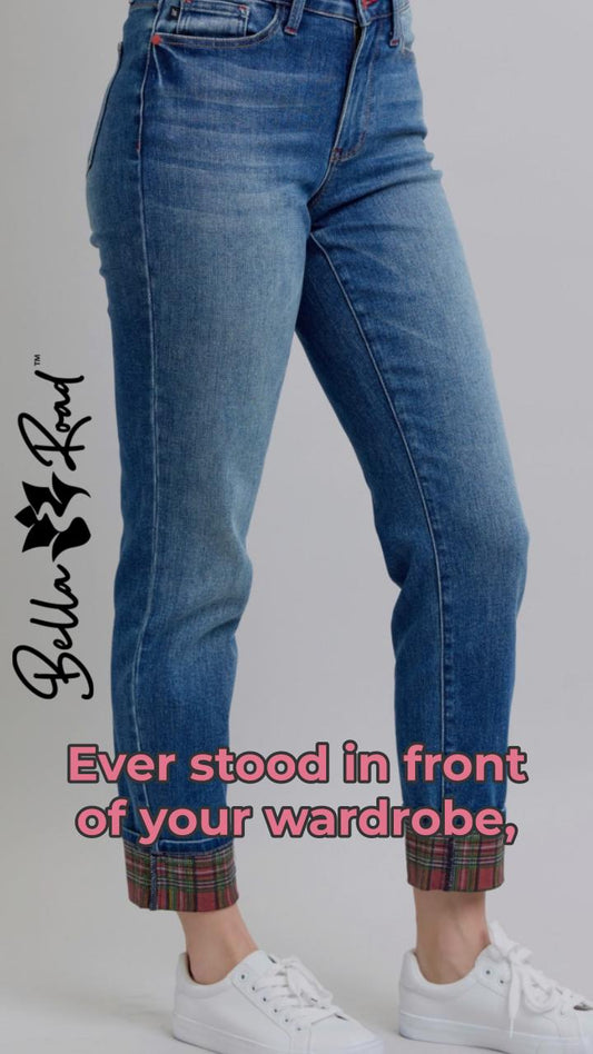 Style Yourself in Judy Blue's Fun Plaid Jeans