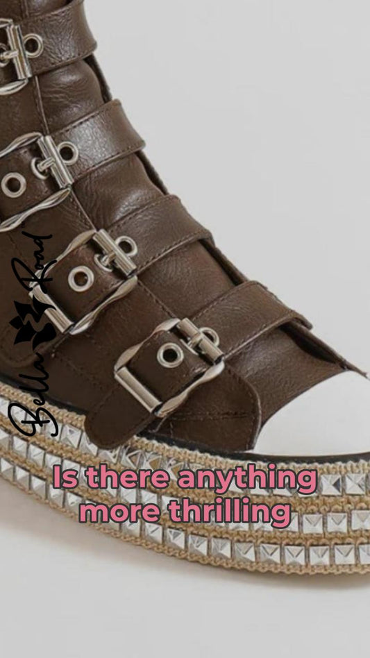 Step Up Your Style with Multi-Buckle Sneakers