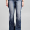 Bella Road High Rise Gradient Wash Flare Jeans - Blue