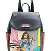 Nicole Lee USA Cat Eco-Leather Convertible Backpack Bag - Floral