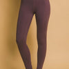 Love Tree High Waist Leggings with Side Pockets - MULBERRY