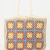 Flower Braided Tote Bag - IV