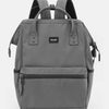 Himawari Waterproof Backpack Bag with External USB Port - Dark Gray