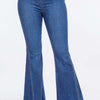 American Bazi High Waist Curvy Flare Jeans - DK Blue