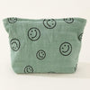 Zenana Corduroy Smile Clutch Bag - Gum Leaf
