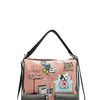 Nicole Lee USA Multifunction Adjustable Strap Eco-Leather Backpack - Apricot