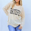 GRATEFUL Long Sleeve Knit Top - Beige