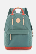 Himawari waterproof backpack bag with multilayer pockets, featuring durable teal and orange design for everyday and outdoor use.