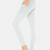 High Waist Leggings with Pockets - White