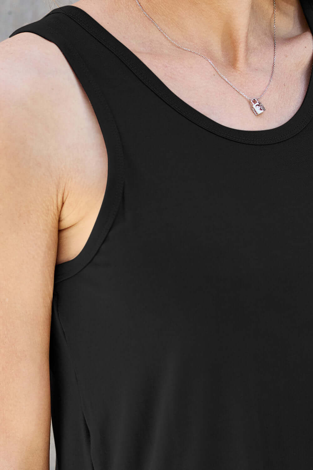 BASIC BAE Full Size Round Neck Tank at Bella Road