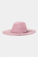 FAME Braided Faux Suede Hat at Bella Road