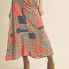 Aemi + Co Printed Maxi Skirt - Tan/Orange