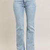 Judy Blue Full Size Tummy Control Vintage Wash Side Slit Slim Boot Jeans Plus Size - Light