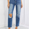 RISEN Emily High Rise Relaxed Jeans - Dark