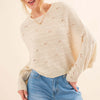 Dolman Sleeves Sweater - NATURAL