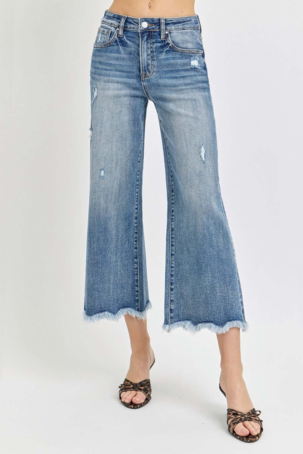 New! Risen High Waist Pull On Flare offers Jeans