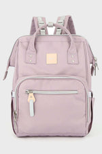 Himawari waterproof canvas backpack in lavender with side pockets for convenient storage and stylish design.