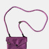 Himawari Solid Color Envelope Shape Crossbody Bag with Removable Strap - Purple
