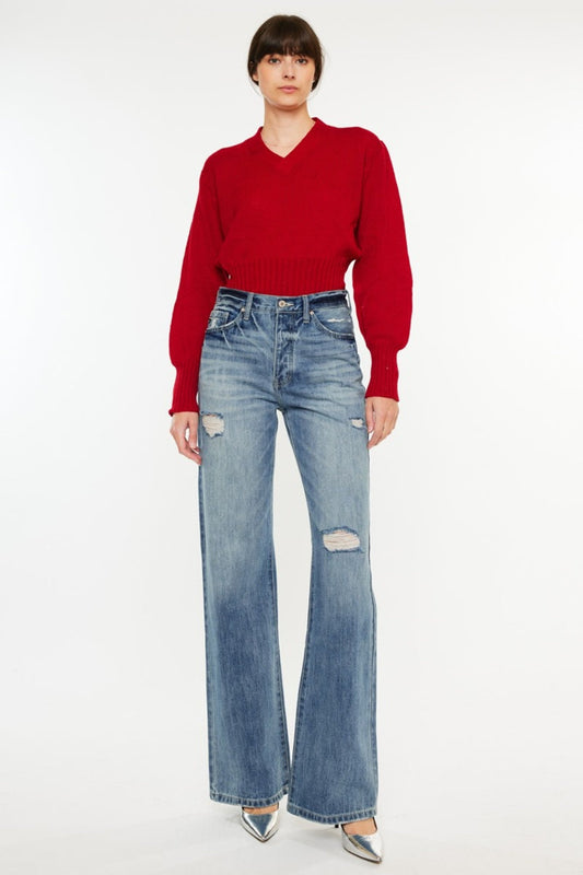 Retro-Chic Bootcut Jeans for Confident and Stylish Looks!