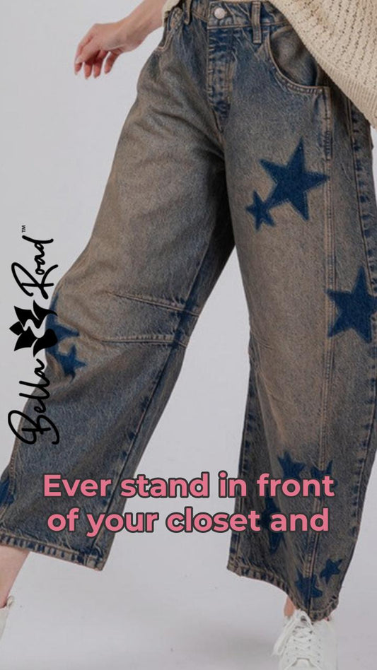 Style Your Way with Star Wide Leg Jeans