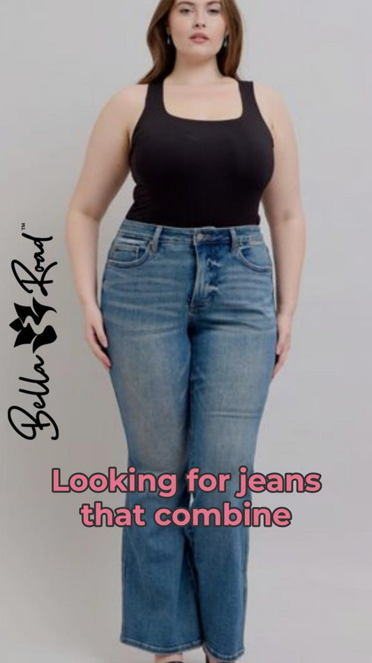 Transform Your Look with Vintage Tummy Control Jeans