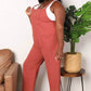 DOUBLE TAKE Wide Leg Overalls with Front Pockets at Bella Road