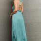 NINEXIS Know Your Worth Criss Cross Halter Neck Maxi Dress at Bella Road