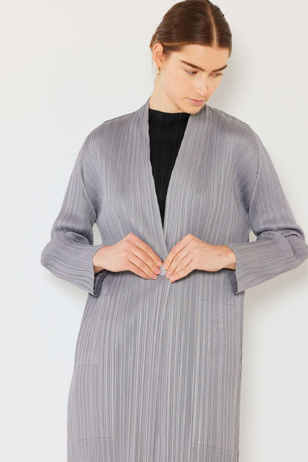 MARINA WEST SWIM Pleated Long Sleeve Cardigan at Bella Road