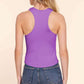 ACTIVE BASIC Ribbed Round Neck Racerback Seamless Tank at Bella Road