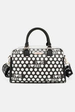 NICOLE LEE USA Contrast Polka Dot Handbag at Bella Road