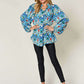 DOUBLE TAKE Full Size Printed Balloon Sleeve Blouse at Bella Road