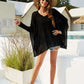 BELLA ROAD Openwork Slit Long Sleeve Cover-Up at Bella Road