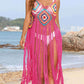 BELLA ROAD Fringe Spaghetti Strap Cover-Up at Bella Road