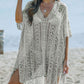 BELLA ROAD Openwork V-Neck Slit Cover Up at Bella Road