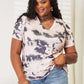 DOUBLE TAKE Tie-Dye V-Neck T-Shirt at Bella Road