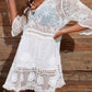 BELLA ROAD Lace Detail Plunge Cover-Up Dress at Bella Road