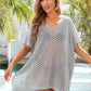 BELLA ROAD Openwork Slit Scoop Neck Cover Up at Bella Road