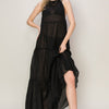 HYFVE Halter Neck Cover Up Maxi Dress - Black