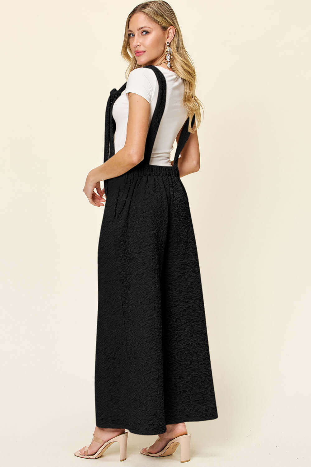 DOUBLE TAKE Full Size Sleeveless Wide Leg Jumpsuit at Bella Road