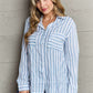 NINEXIS Take Your Time Collared Button Down Striped Shirt at Bella Road