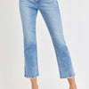 RISEN Full Size Low Rise Crop Slim Straight Jeans - Medium