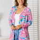 DOUBLE TAKE Floral Open Front Long Sleeve Cardigan at Bella Road