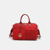 Nicole Lee USA Scallop Stitched Boston Bag - RED