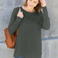 Round Neck Dropped Shoulder T-Shirt