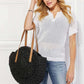 JUSTIN TAYLOR C'est La Vie Crochet Handbag in Black at Bella Road