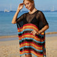 BELLA ROAD Cutout Striped Cover-Up with Tassel at Bella Road